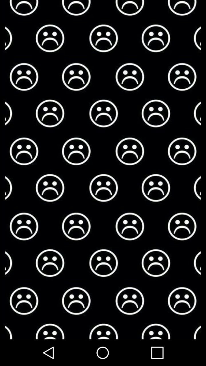 Много смайликов на чёрном фоне