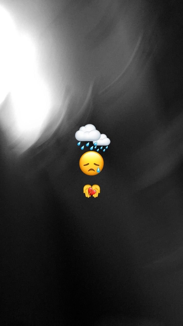 Черные обои с таким смайликом