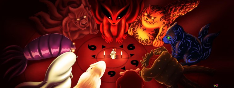 Наруто и курама