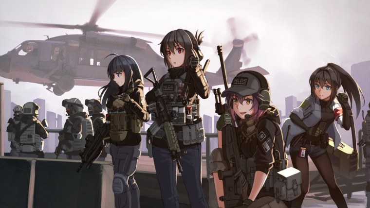 Аниме солдат