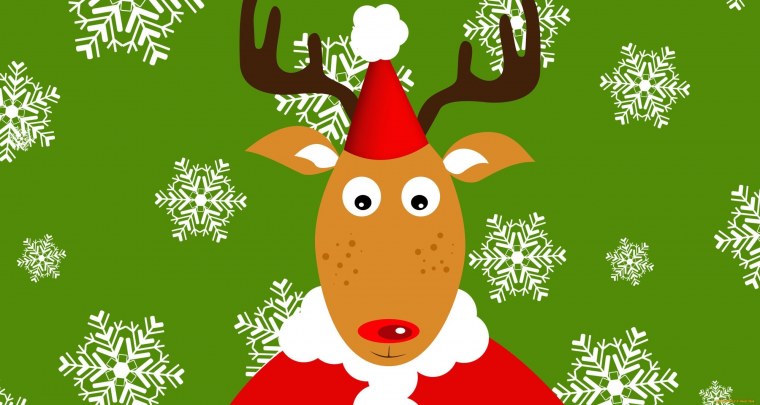 Прикольный новогодний фон