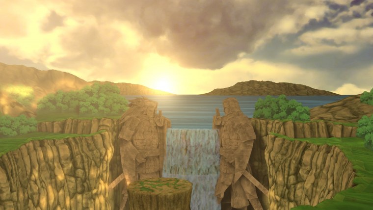 Статуи Мадары и Хаширамы в долине