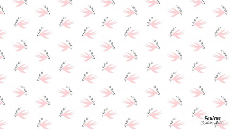 Обои с розовым человечком