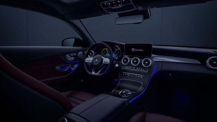 Мерседес АМГ черный салон