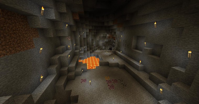 Майнкрафт 1.17.1 шахта