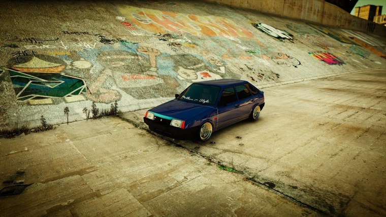 ВАЗ 2109 Black Nine Centre Side