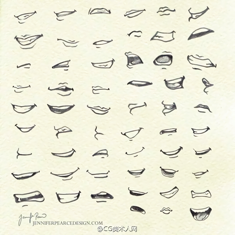 Аниме губы девушки