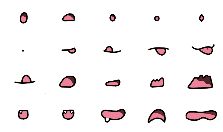 Аниме губы девушки