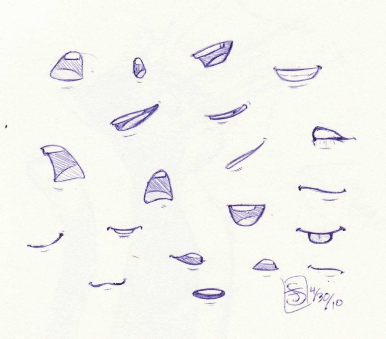 Аниме рот с длинным языком