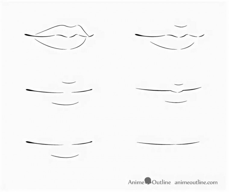 Аниме губы мужские