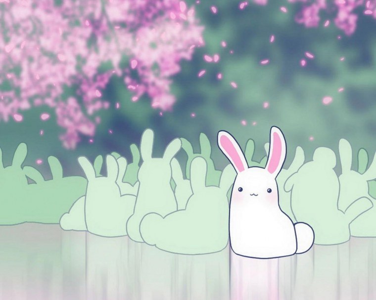 Милый кролик арт