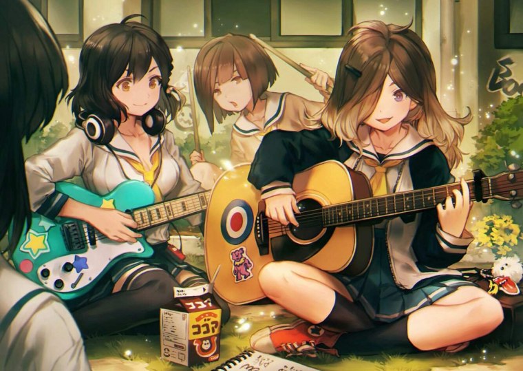 Четыре девушки арт