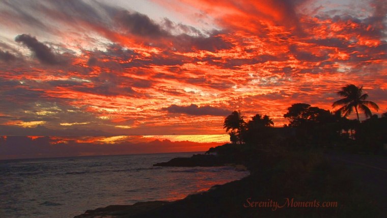 Закат на море