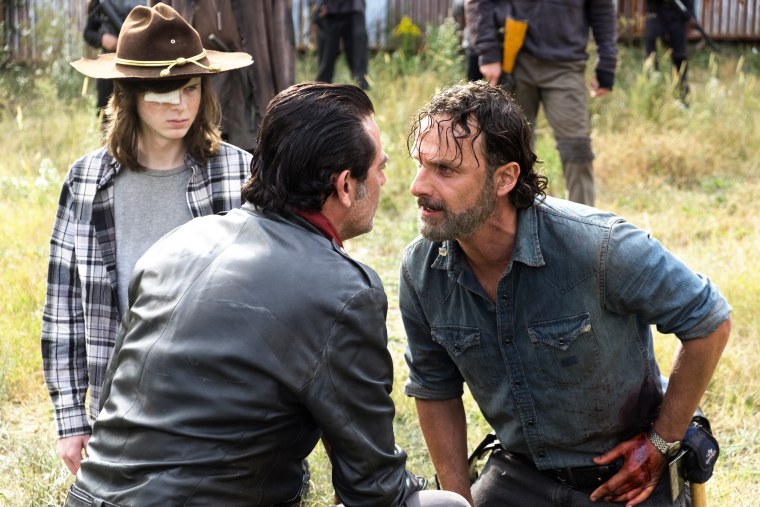 Рик Граймс с кольтом питоном