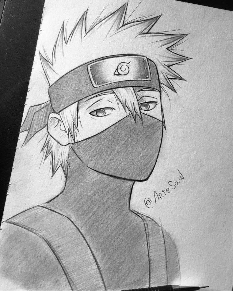 Раскраски Наруто Какаши