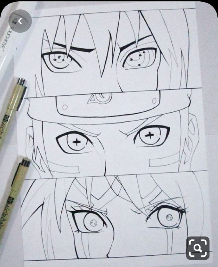 Как нарисовать Гаару из Наруто
