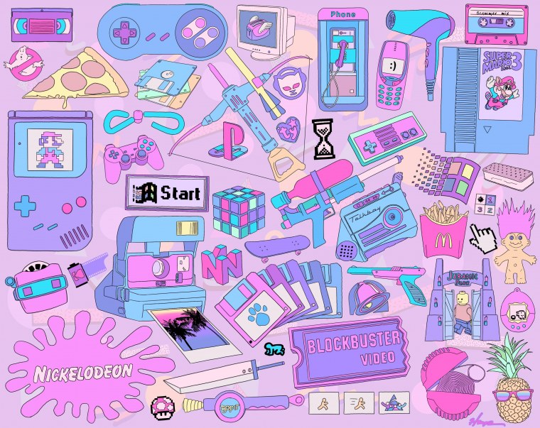 90s aesthetic на обои