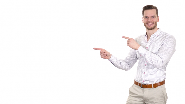 Пальцы указывают в центр