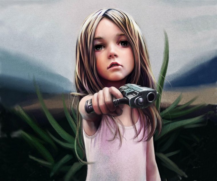 Девушка в шляпе арт