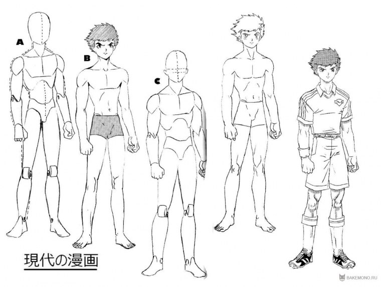 Тело подростка для рисования