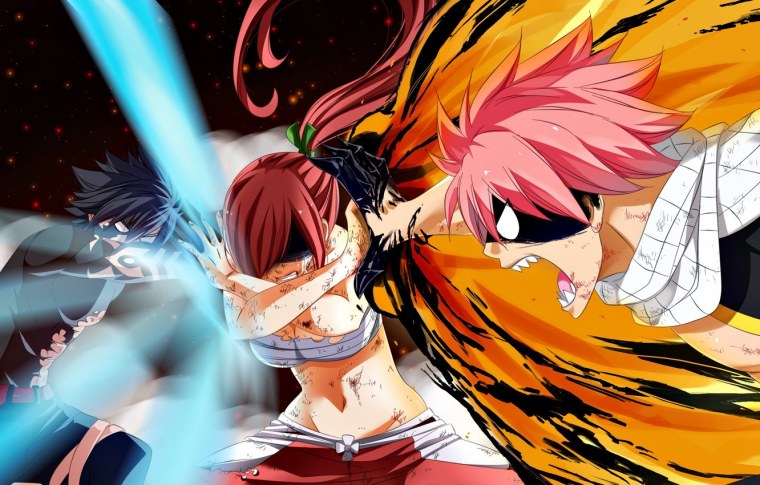 Нацу с длинными волосами