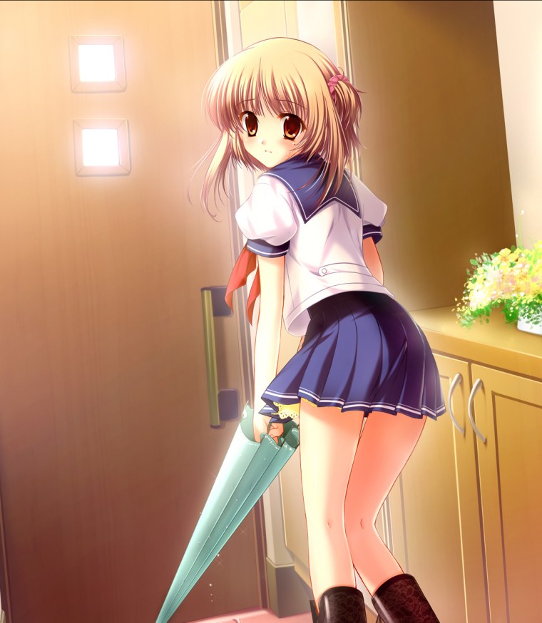 Аниме девушки в юбках