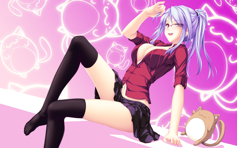 Аниме девочки в чулках