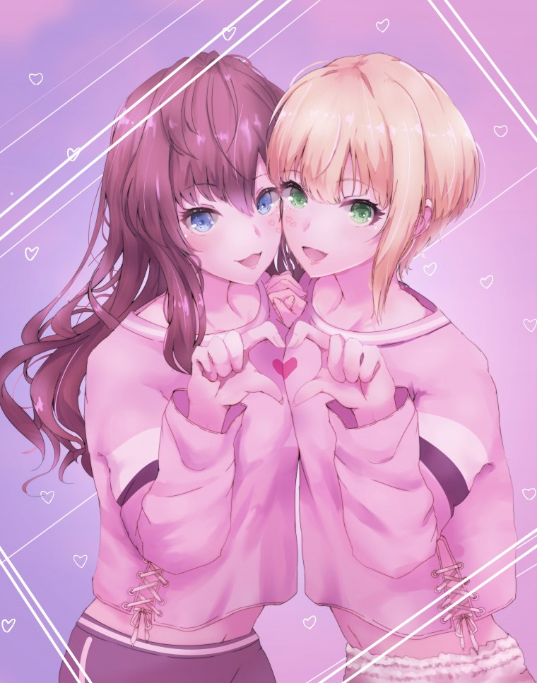 Аниме Близнецы девочки