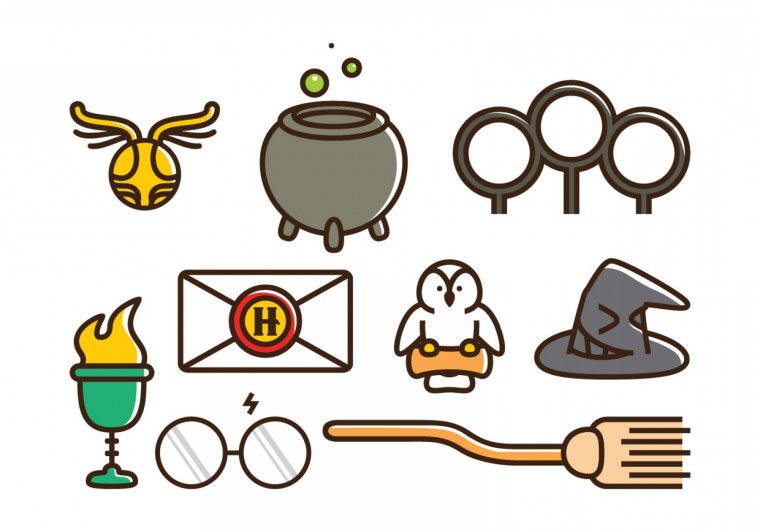 Гарри Поттер атрибуты рисунки