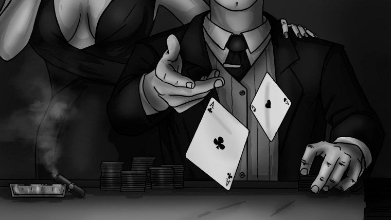 Стол с наркотиками и оружием