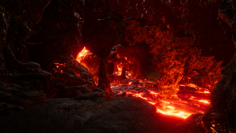 Лава сверху