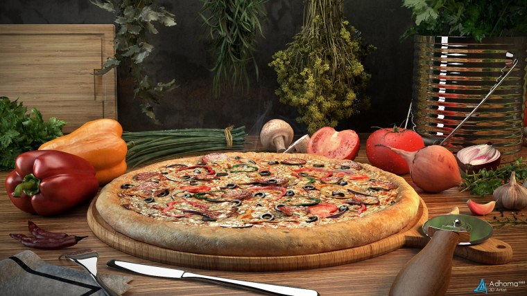 Чили пицца Маргарита