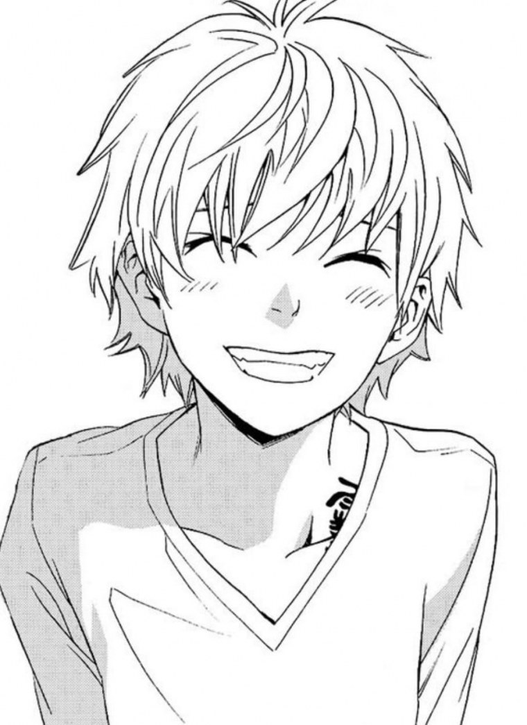 Аниме парень в маске