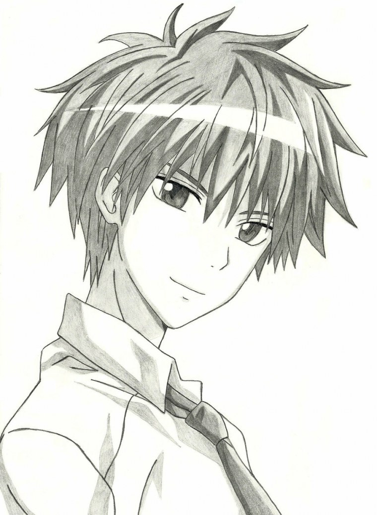 Рисунки аниме парней