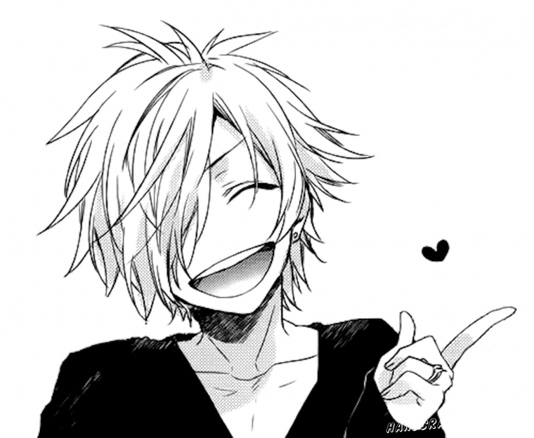 Аниме мальчики карандашом