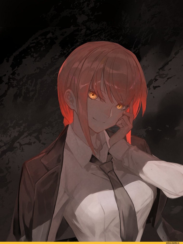 Makima Chainsaw man аниме