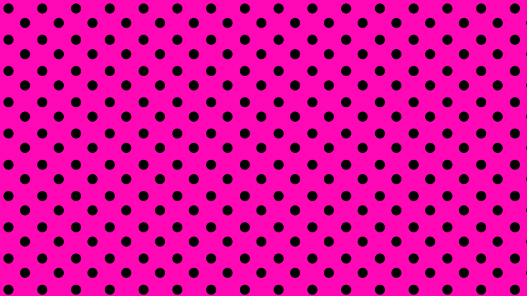 Розовый фон в черный горох