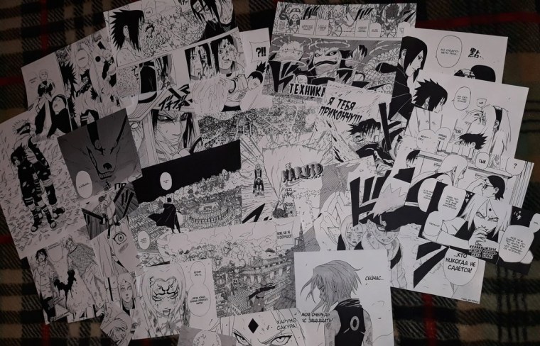 Страницы манги на стену