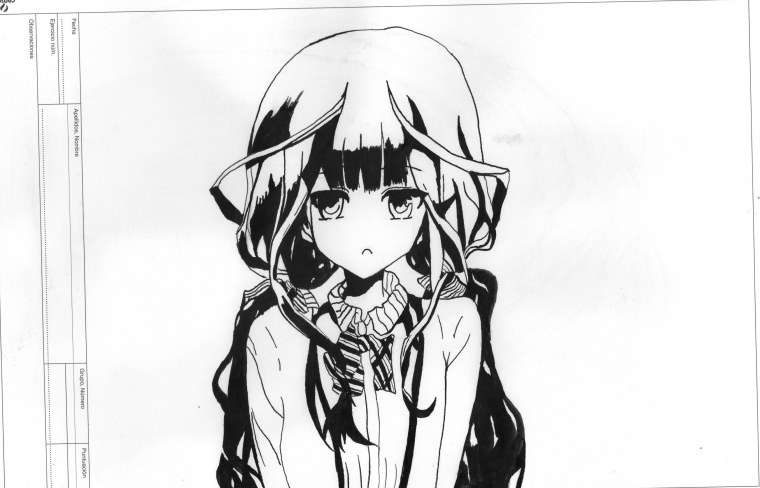 Аниме в черно белом стиле