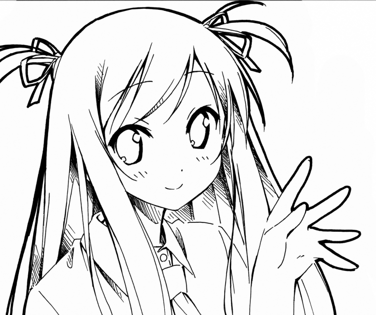 Миямура Идзуми раскраска