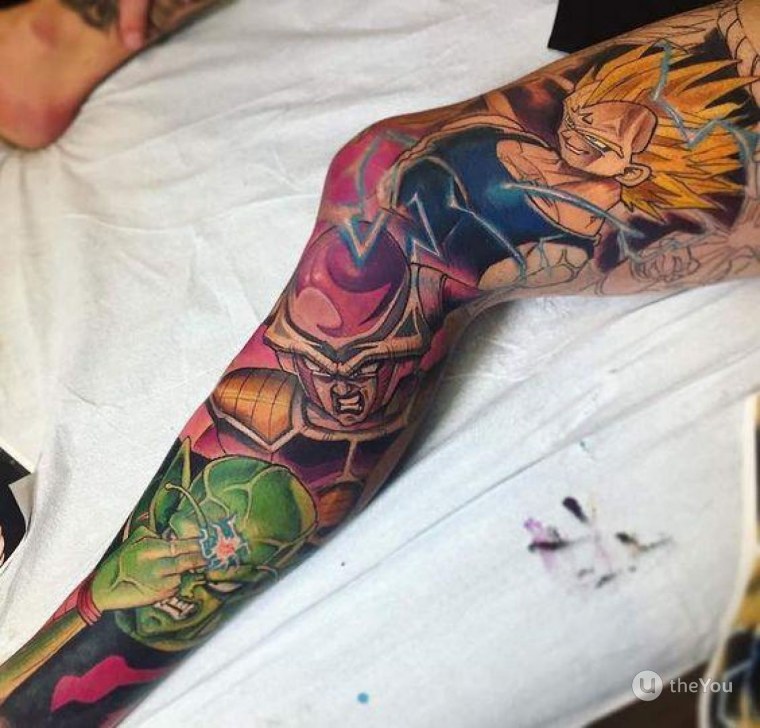 Тату рукава аниме рукава