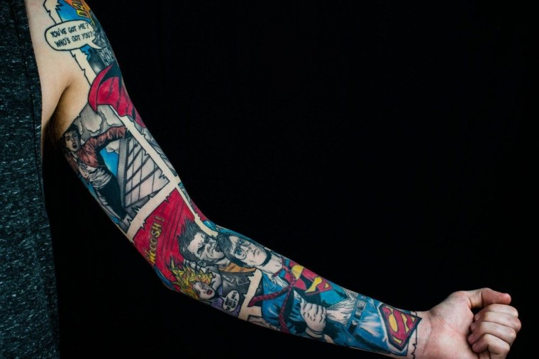 Рукав в стиле комиксов