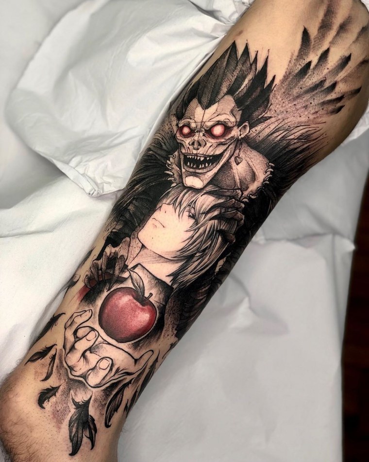 Татуировки рюк тетрадь смерти