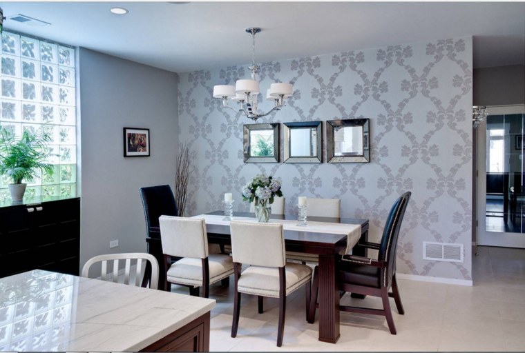 Обои в кухню гостиную комбинированные