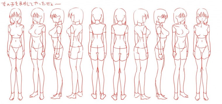 Как рисовать аниме лицо девушки поэтапно