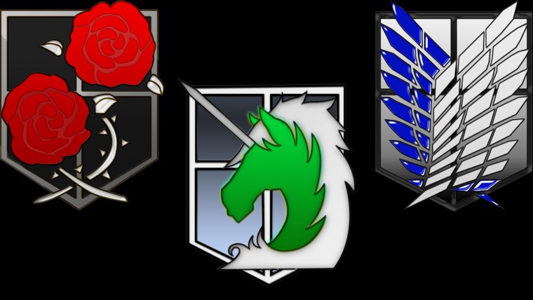 Флаг развед корпуса атака титанов