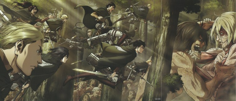 Атака титанов элитный отряд Леви