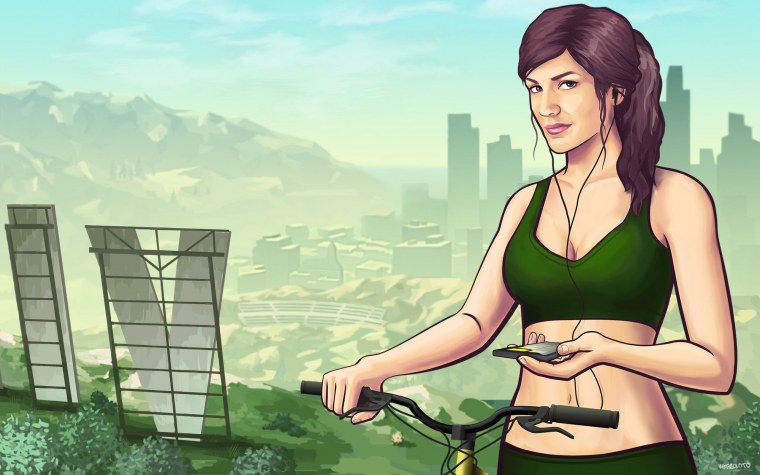 ГТА загрузочные экраны девушки