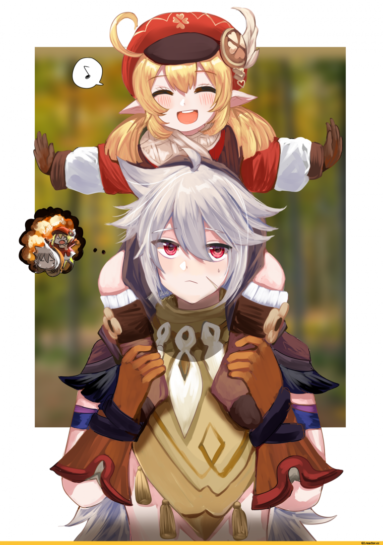 Klee and Razor Genshin Impact