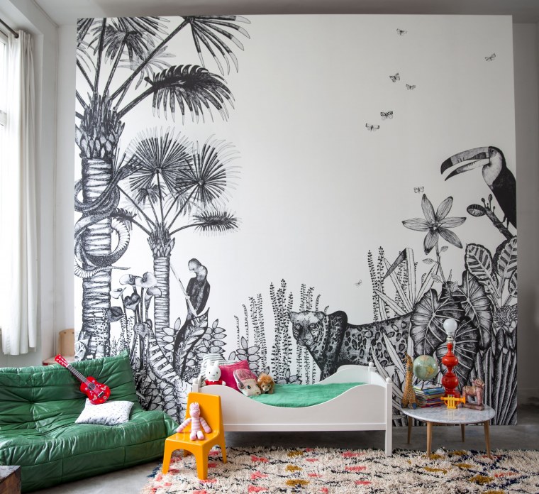 Тропическая роспись стен